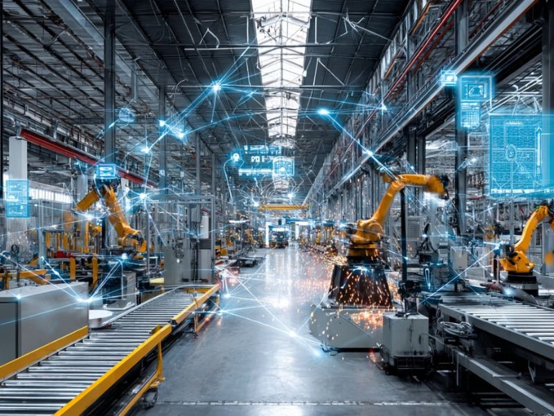 Prikaz IoT sistema i pametnih senzora u metalnoj industriji